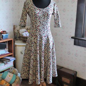 LuLaRoe Nicole Fit & Flare Dress, Small